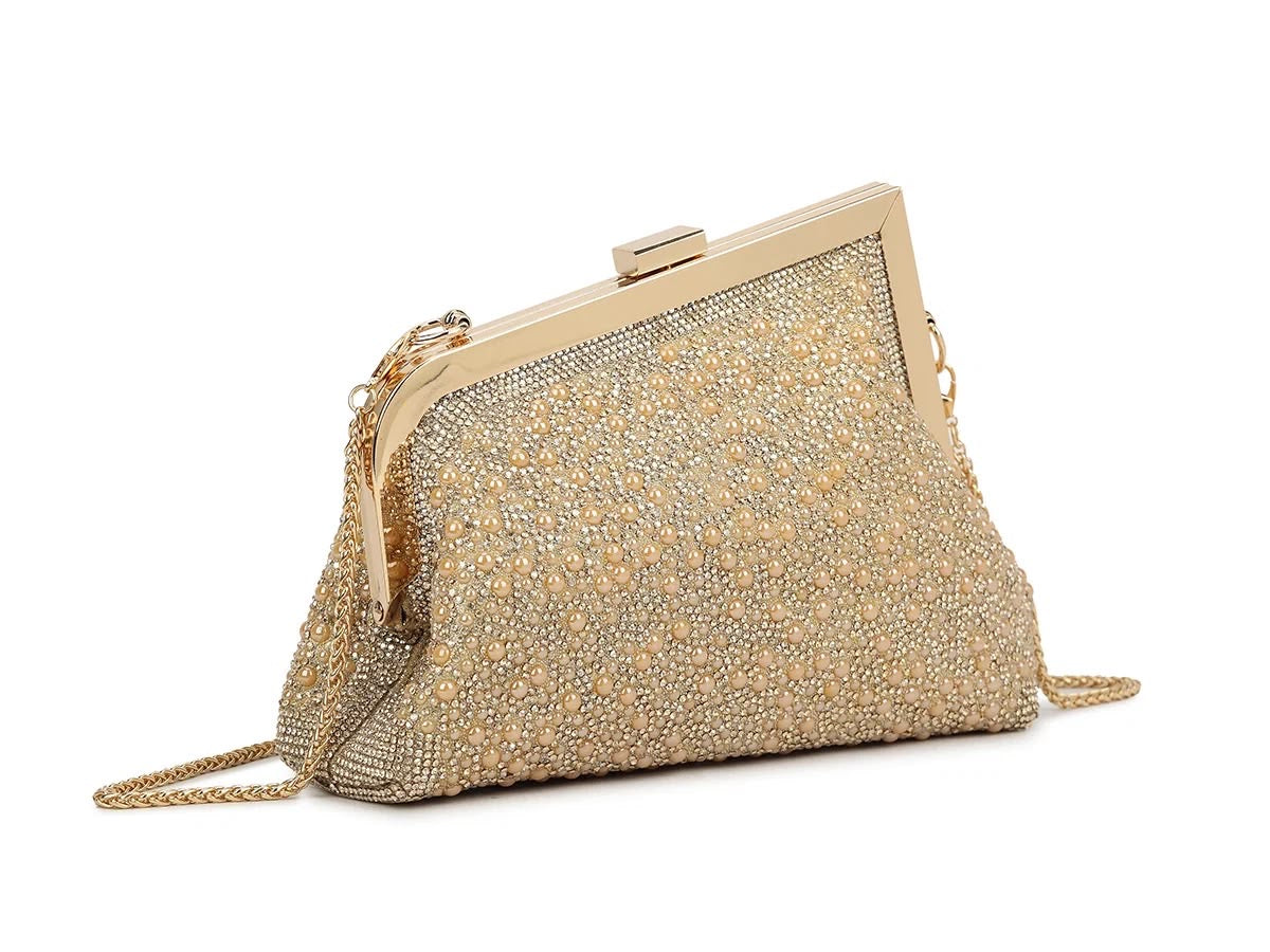 Pearl & Rhinesone clutch