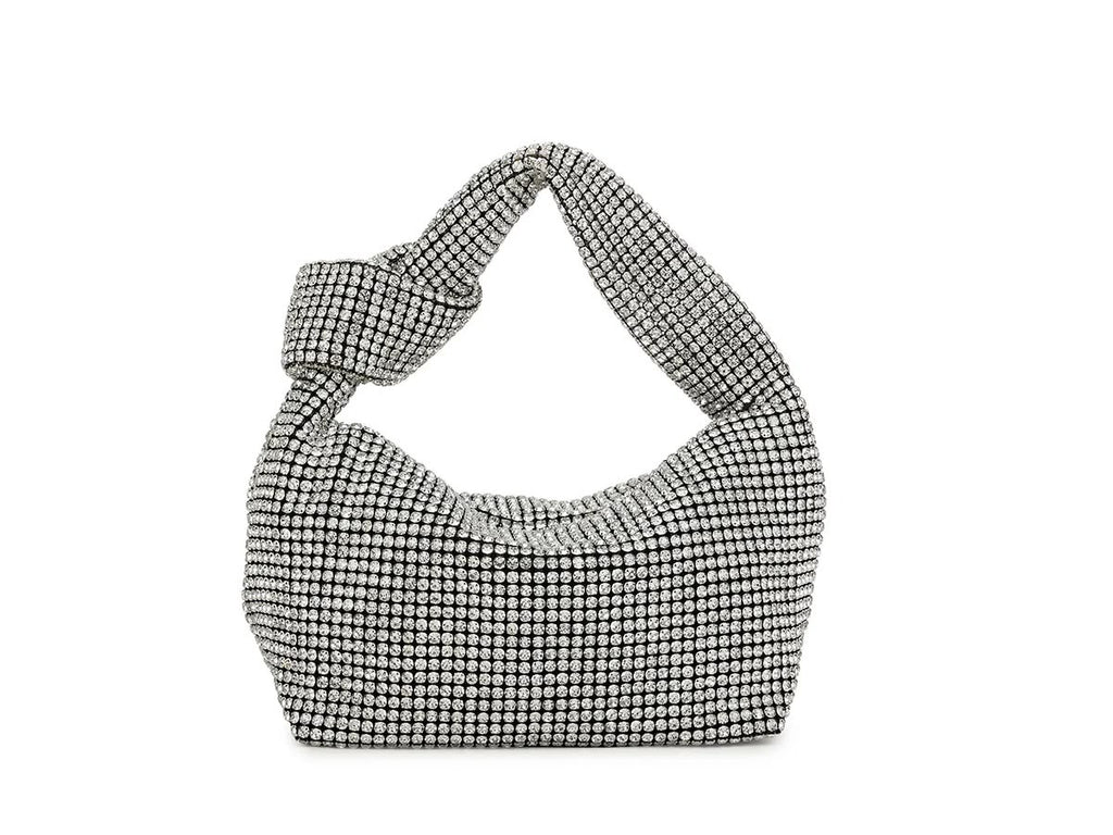 Crystal mesh handbag