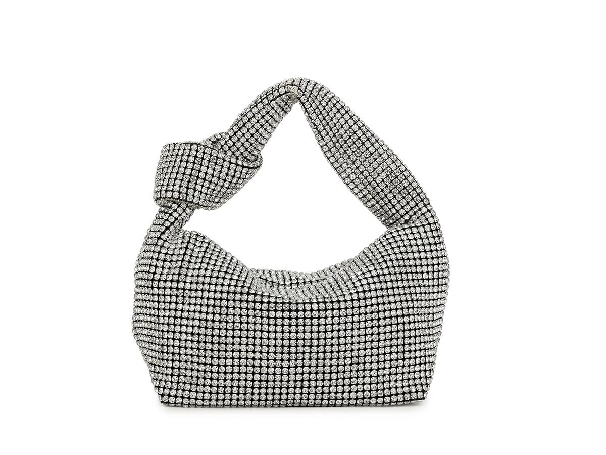 Crystal mesh handbag
