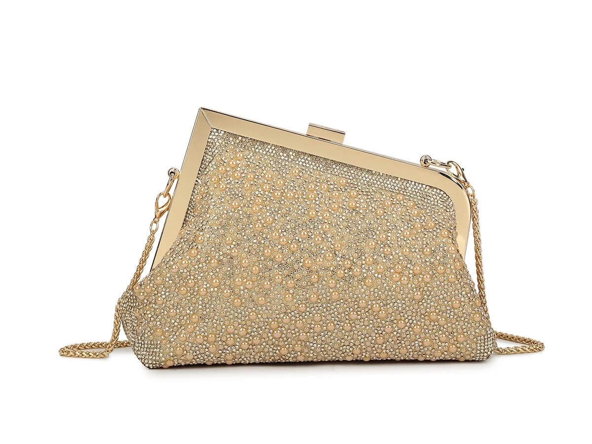Pearl & Rhinesone clutch