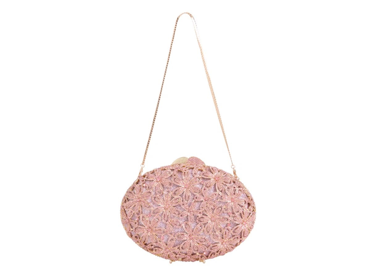 Fleur Crystal Clutch