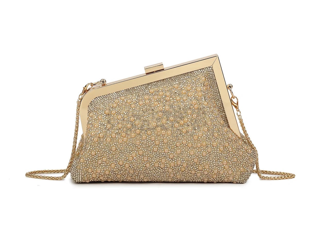 Pearl & Rhinesone clutch