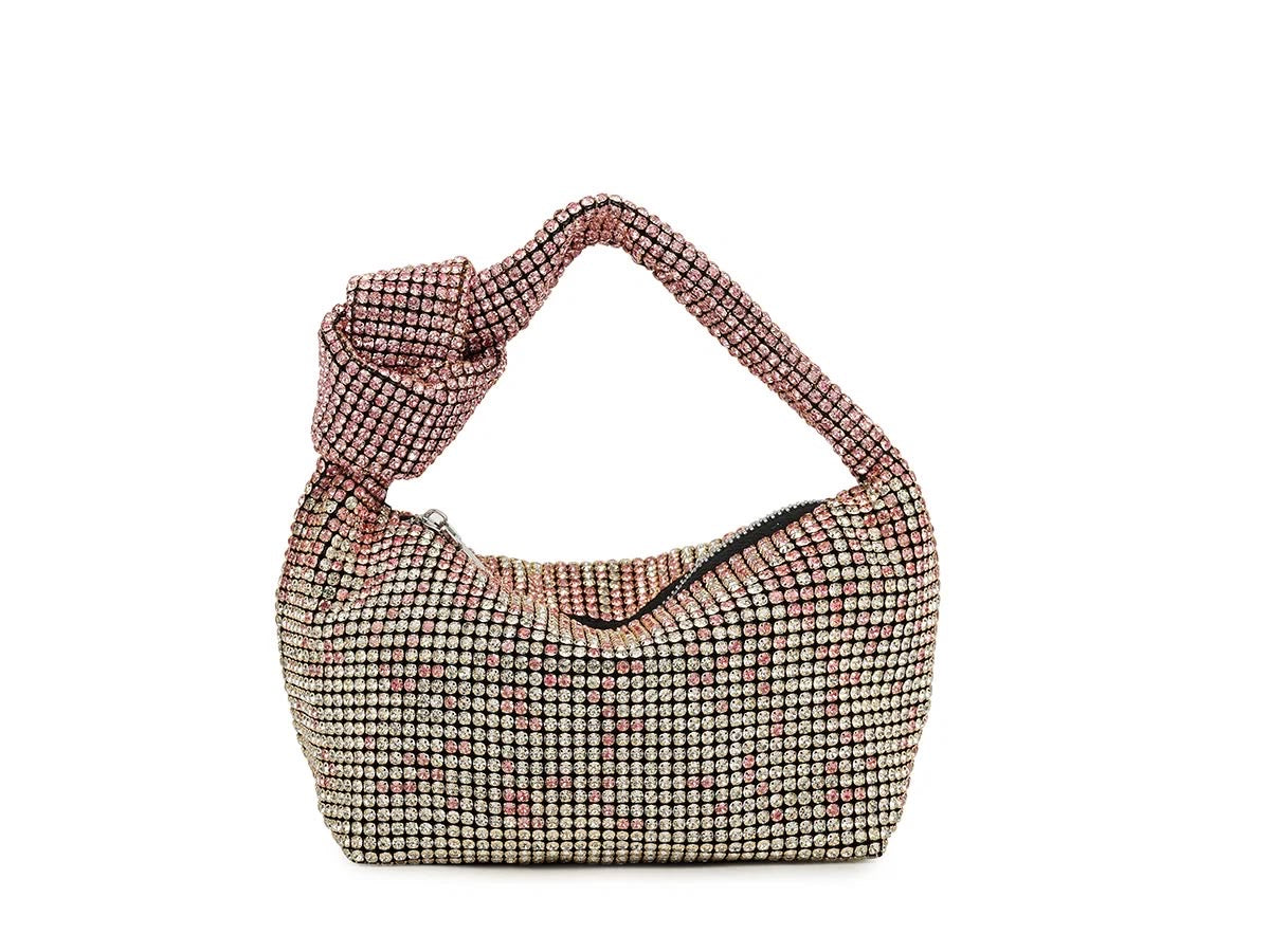Crystal mesh handbag