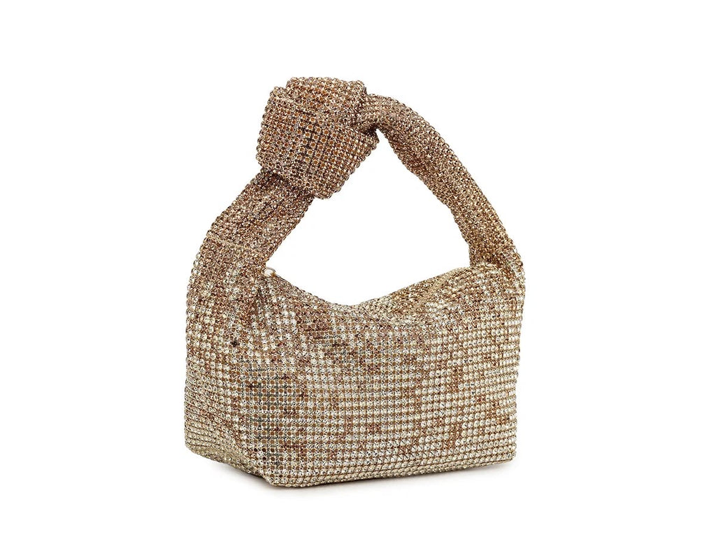Crystal mesh handbag